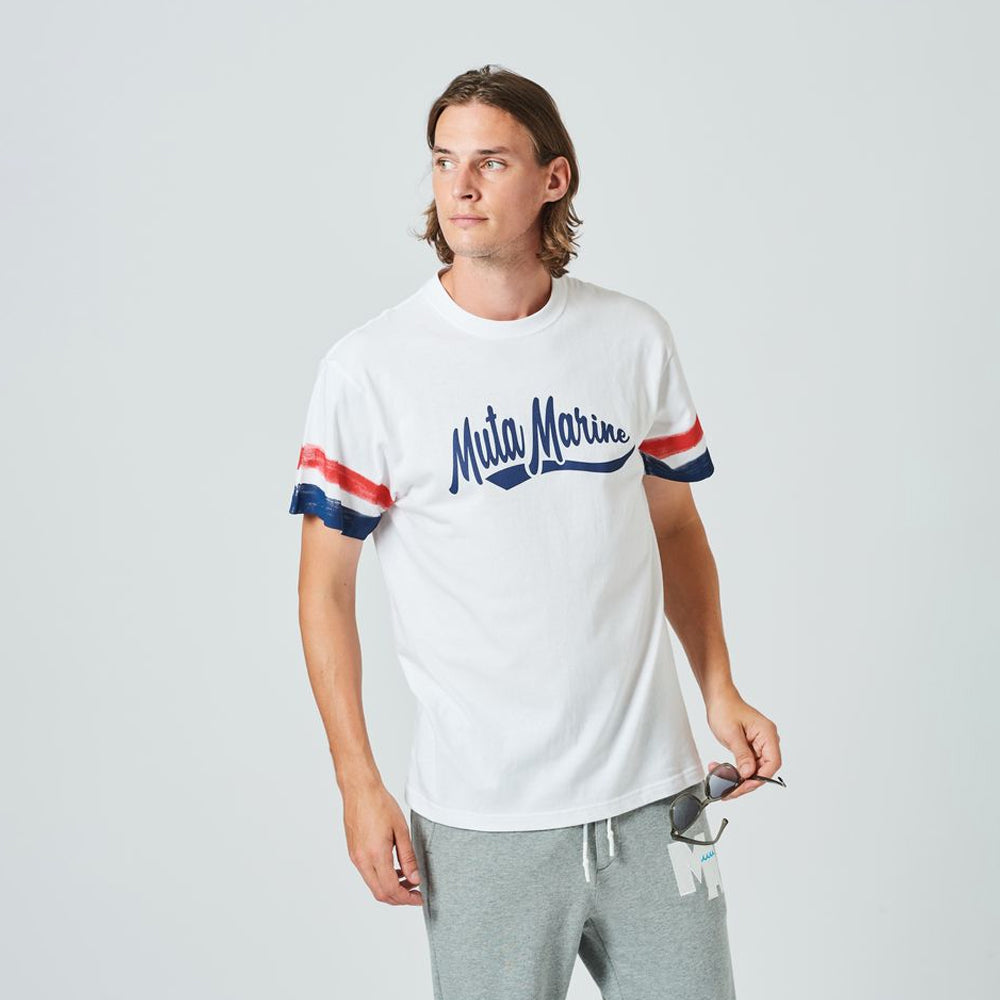 【muta MARINE】x ACANTHUS ステンシル Tシャツ すぐ届く ACANTHUS x muta MARINE STENCIL TEE [全4色] – muta Online Store