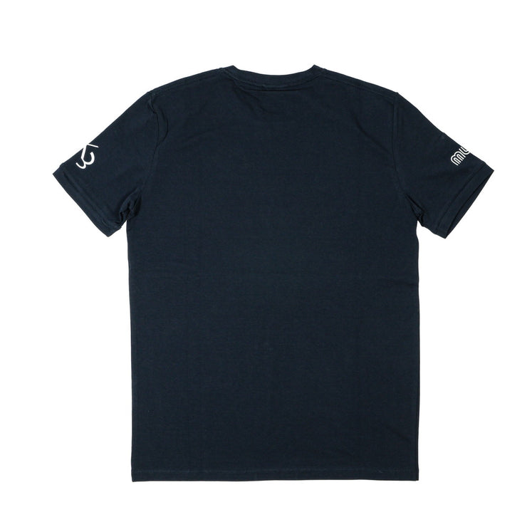 【MMKW-434584】L4K3×MUTA 6ロゴ Tシャツ / NAVY