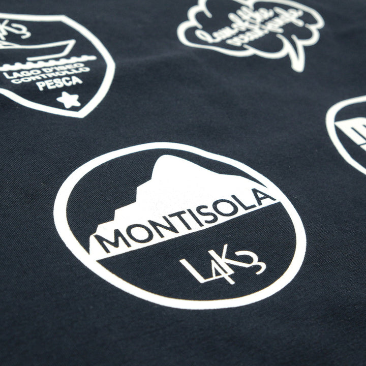 【L4K3×muta】【MMKW-434584】L4K3×MUTA 6ロゴ Tシャツ / NAVY