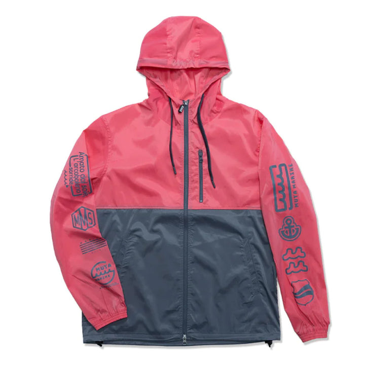 [MMMK-443219] SOLOTEX® Stretch Zip Hoodie (Pink/Gray)