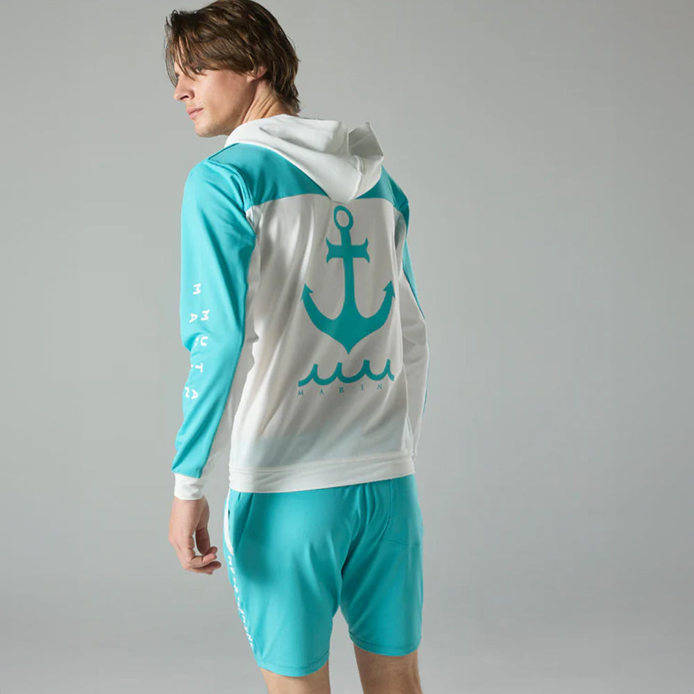 [MMTK-435056-WHNV] Rash hoodie (two-tone) / SKY BLUE