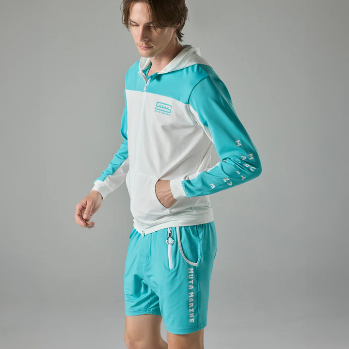 [MMTK-435056-WHNV] Rash hoodie (two-tone) / SKY BLUE