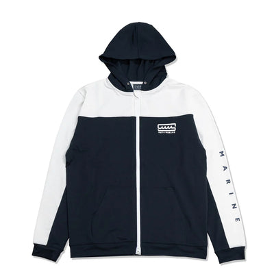 【MMTK-435056-WHNV】ラッシュパーカー (バイカラー)  / WHITE-NAVY