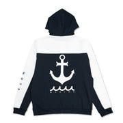 【MMTK-435056-WHNV】ラッシュパーカー (バイカラー)  / WHITE-NAVY