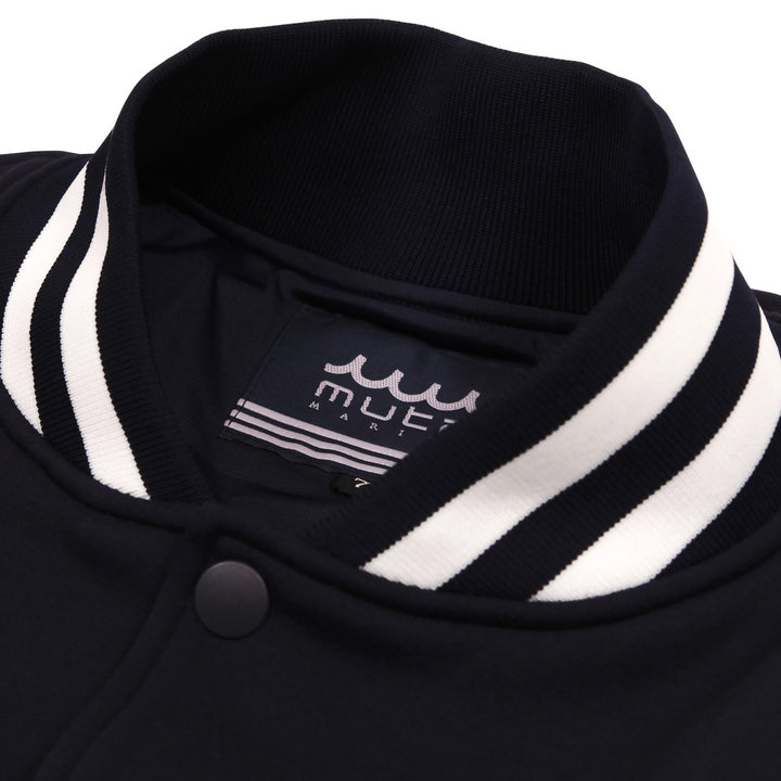 [L4K3 x muta] Stadium jacket [Navy x White] 