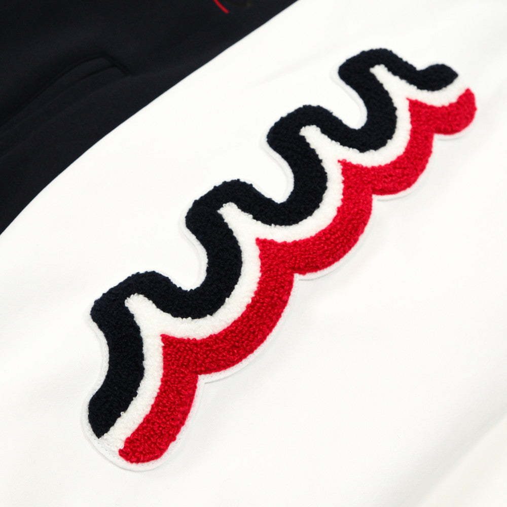 [L4K3 x muta] Stadium jacket [Navy x White] 