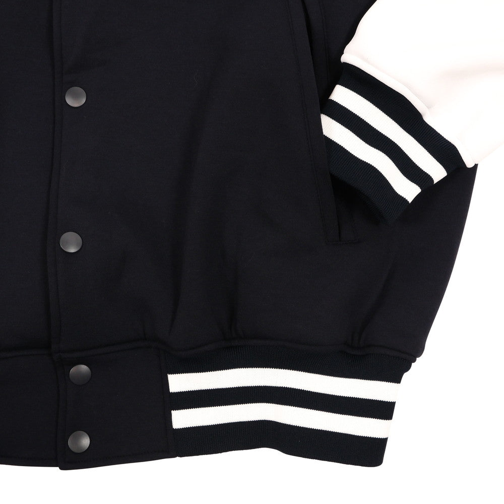 [L4K3 x muta] Stadium jacket [Navy x White] 