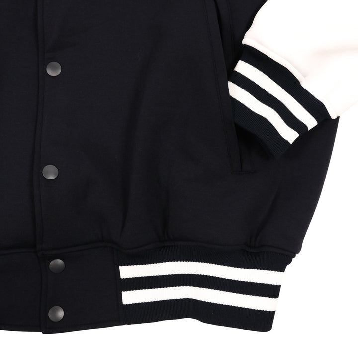 [L4K3 x muta] Stadium jacket [Navy x White] 