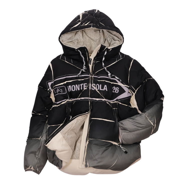 【L4K3 × Plus】Down Jacket  (BKxGY)