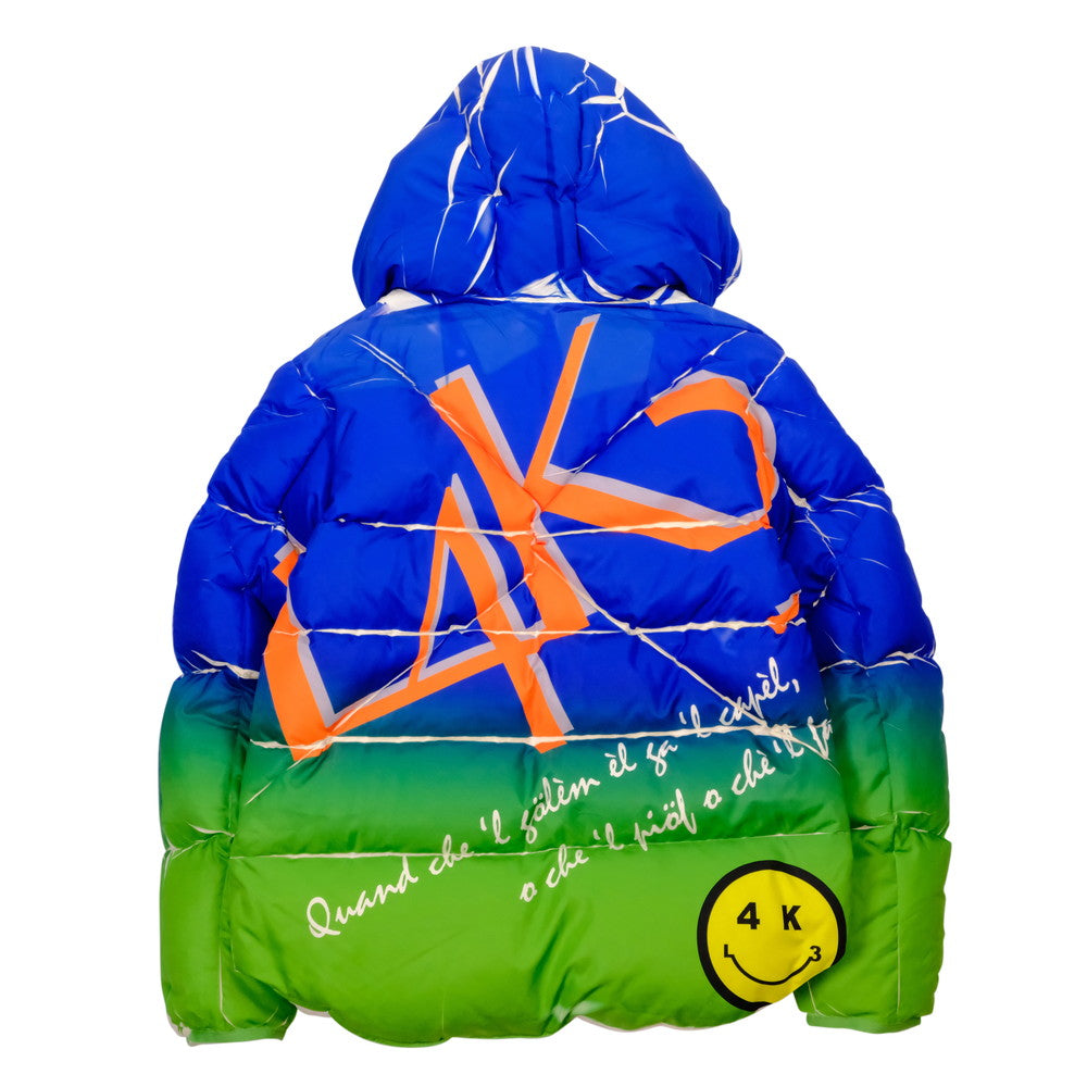 【L4K3 × Plus】 DownJacket (BLxGR) MCOWP-LKBG-XL