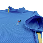 【Ritmo Latino MILANO】2025ss レディース モック半袖シャツ メッシュ BLUE (RLT-RL01)