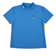 【Ritmo Latino MILANO】2025ss レディース モック半袖シャツ メッシュ BLUE (RLT-RL01)