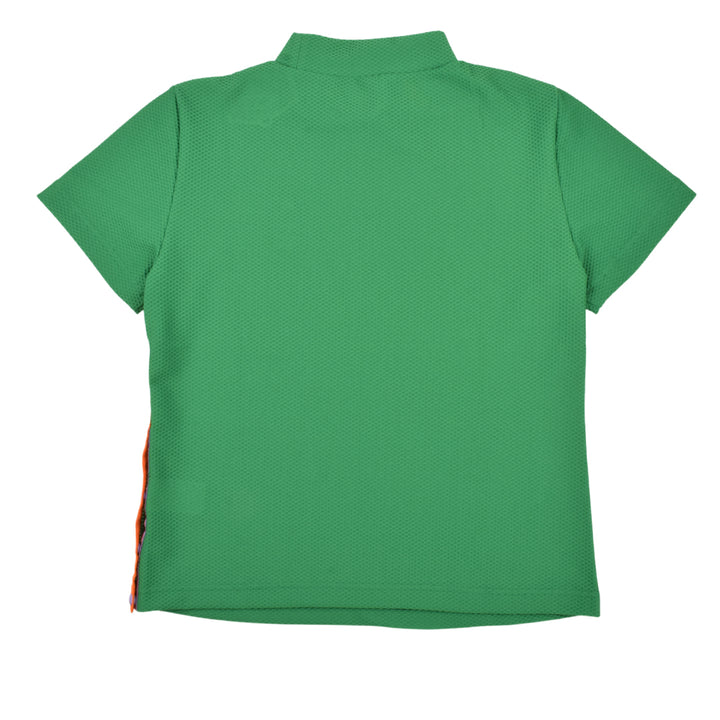 Ritmo Latino MILANO 2025 Spring/Summer Mock Short Sleeve Shirt, Mesh, Green (RLT-RL01) 
