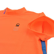 【Ritmo Latino MILANO】2025ss モック半袖シャツ メッシュ ORANGE (RLT-RL01)