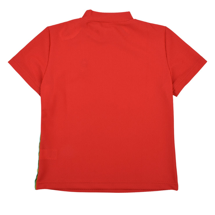 【Ritmo Latino MILANO】2025ss モック半袖シャツ メッシュ RED (RLT-RL01)