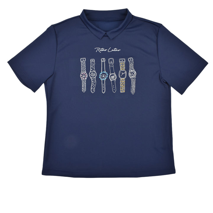 【Ritmo Latino MILANO】2025ss 半袖ポロシャツ NAVY (RLT-RL02)