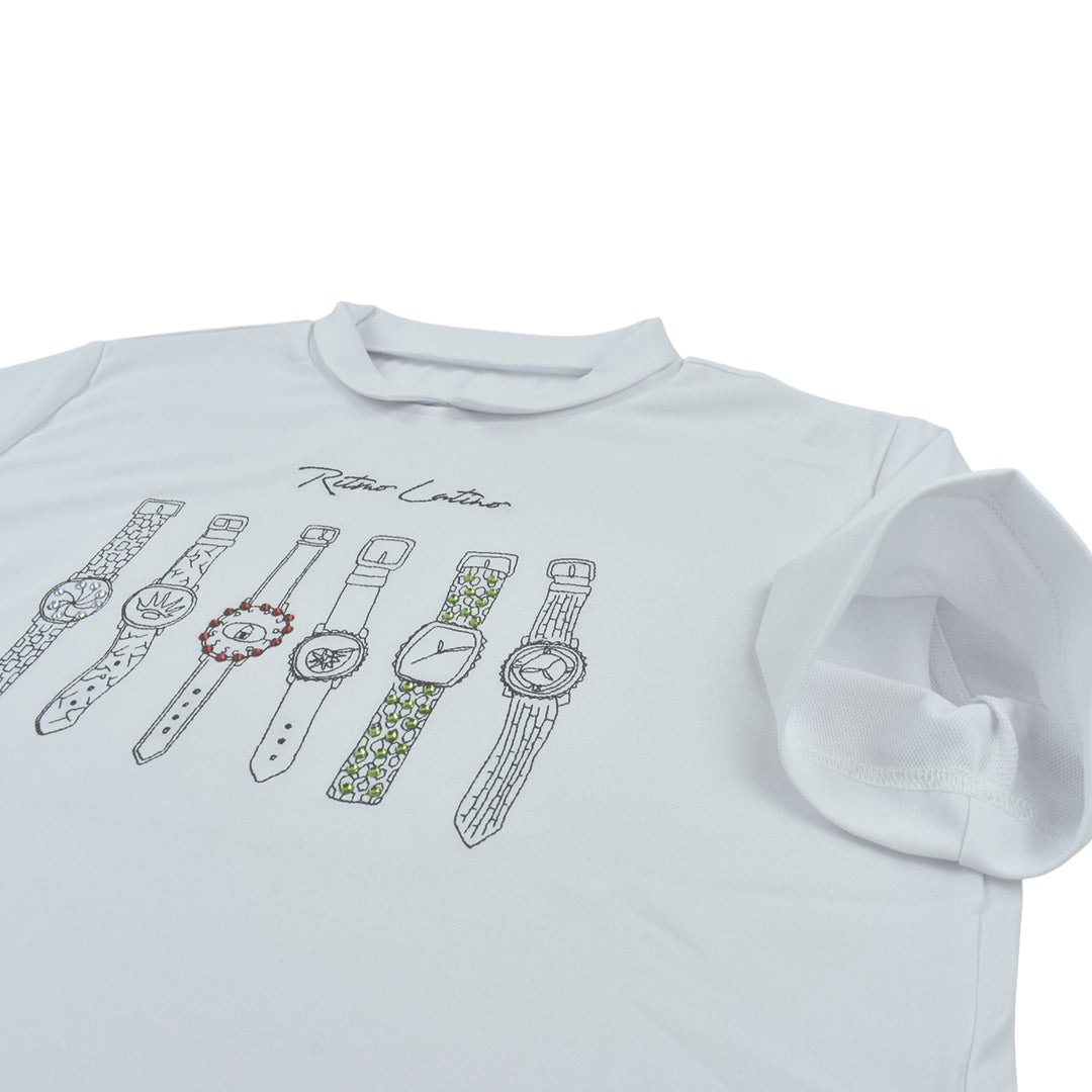 [Ritmo Latino MILANO] 2025SS Short Sleeve Polo Shirt WHITE (RLT-RL02) 