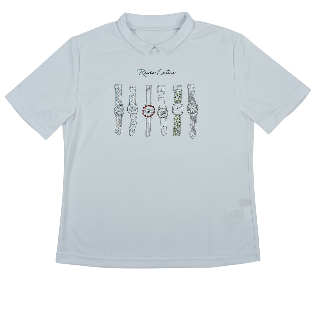 [Ritmo Latino MILANO] 2025SS Short Sleeve Polo Shirt WHITE (RLT-RL02) 