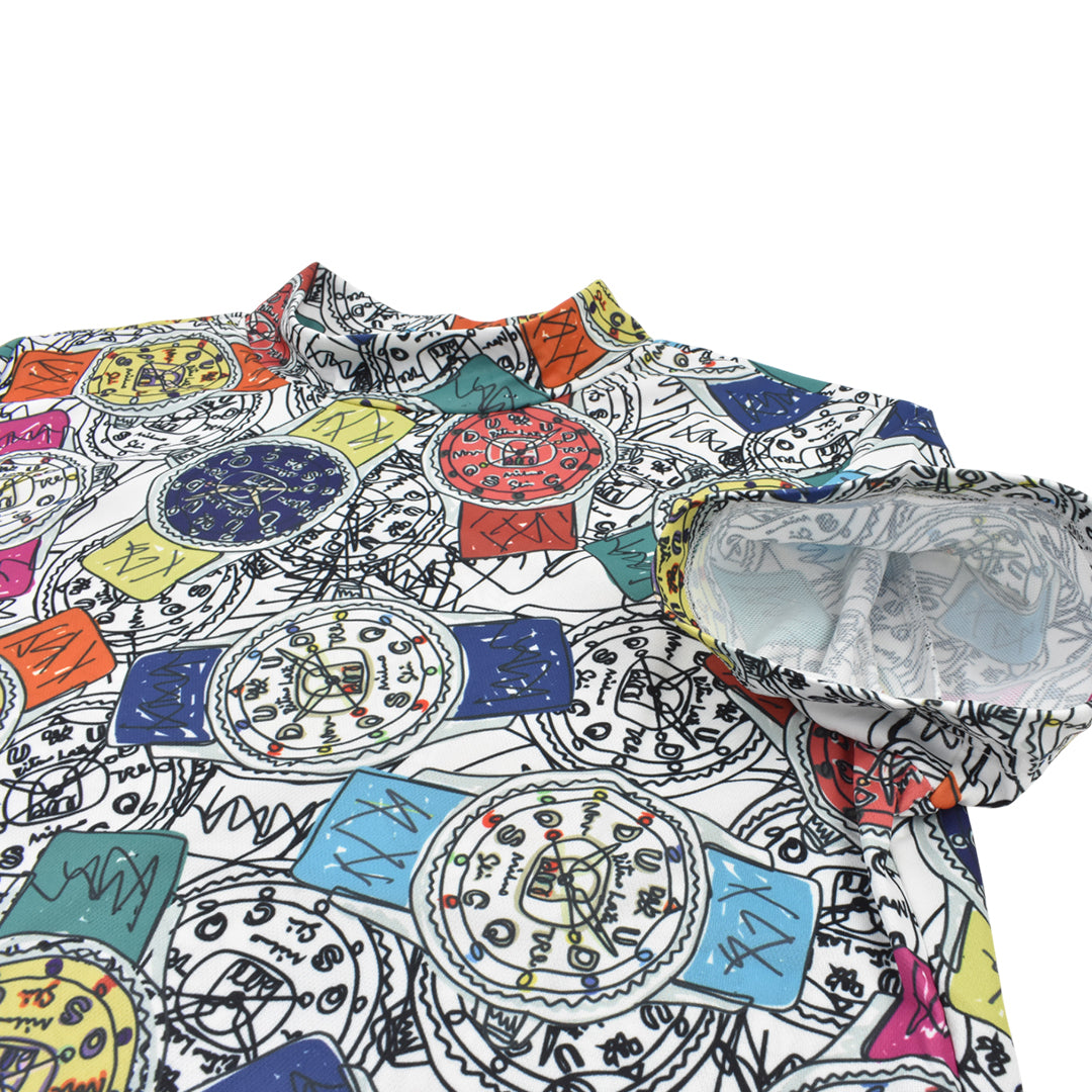 [Ritmo Latino MILANO] 2025SS Short Sleeve Mock Shirt WHITE (RLT-RL03)
