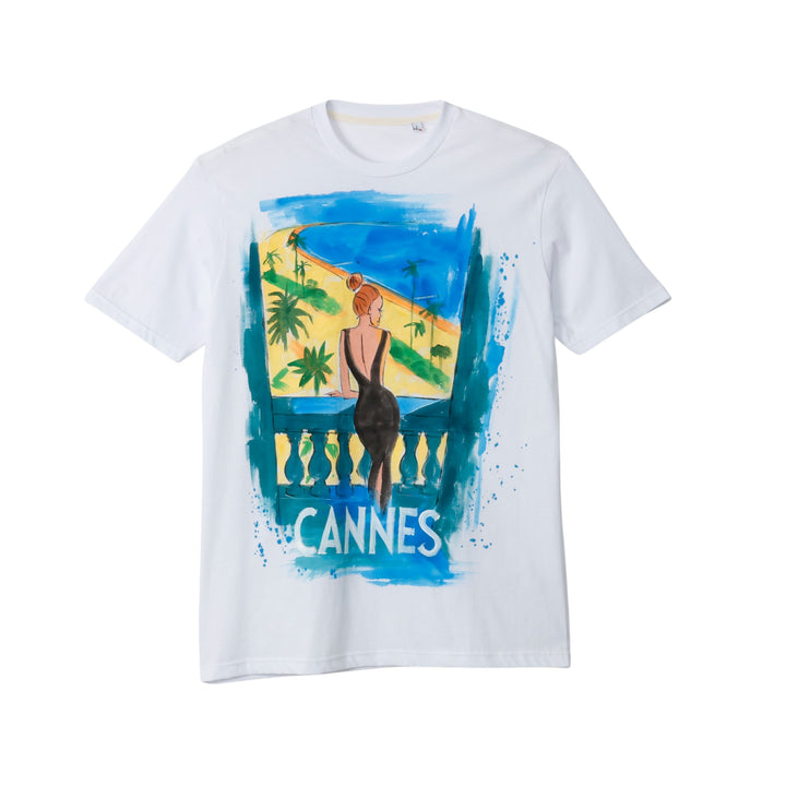 [NOT PRINTED] T-shirt CANNES WHITE (L) 