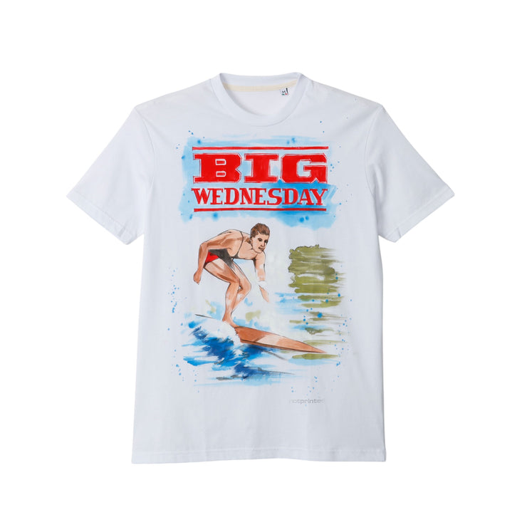 【NOT PRINTED】T-shirt MERCOLEDI' DA LEON DARK WHITE (M)(L) (XL)
