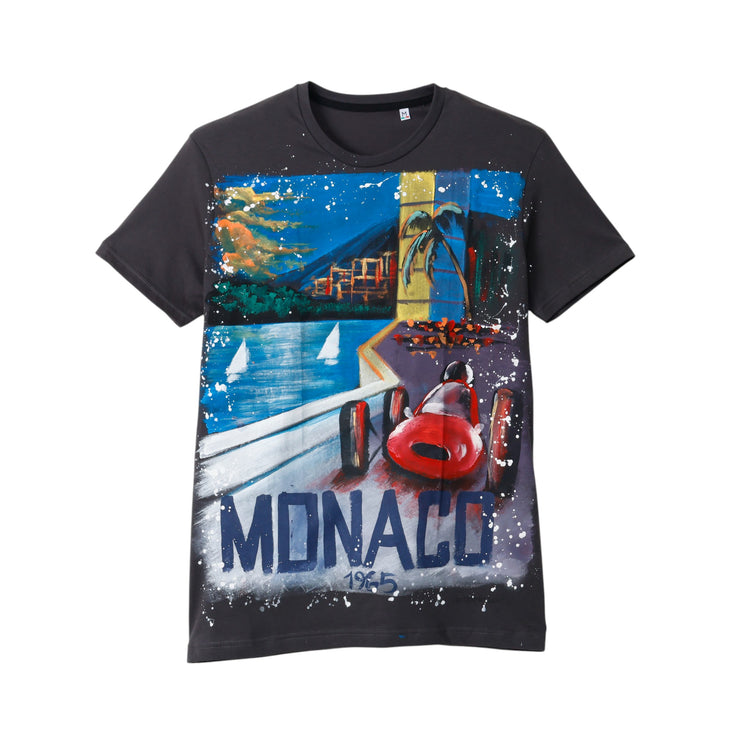 【NOT PRINTED】T-shirt MONACO DARK GRAY (M)(L) (XL)