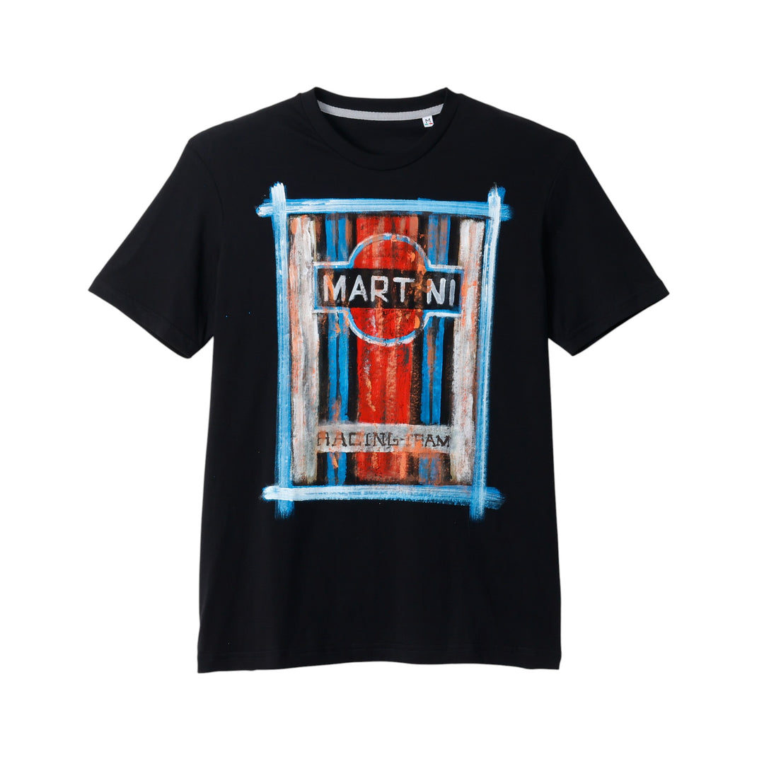 [NOT PRINTED] T-shirt MARTINI RACING BLACK (M)(L) 