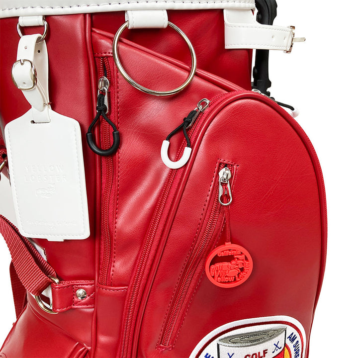 【Yellow Lobster】 CADDY BAG U-LEATHER ANAHEIM RED　(YL-CBSN105)