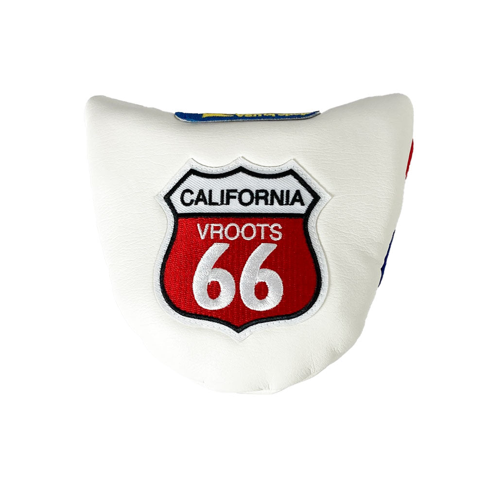【Yellow Lobster】マレット型 パター用カバー Putter Cover -Newport White-YL-PTCM003MR-NW