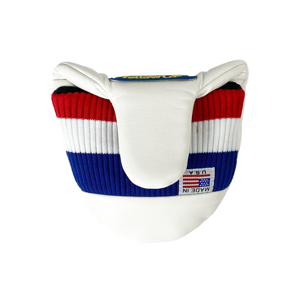 【Yellow Lobster】マレット型 パター用カバー Putter Cover -Newport White-YL-PTCM003MR-NW