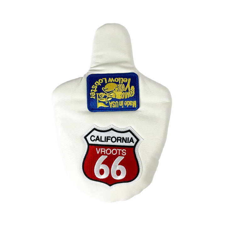 【Yellow Lobster】マレット型 パター用カバー Putter Cover -Newport White-YL-PTCM003MR-NW