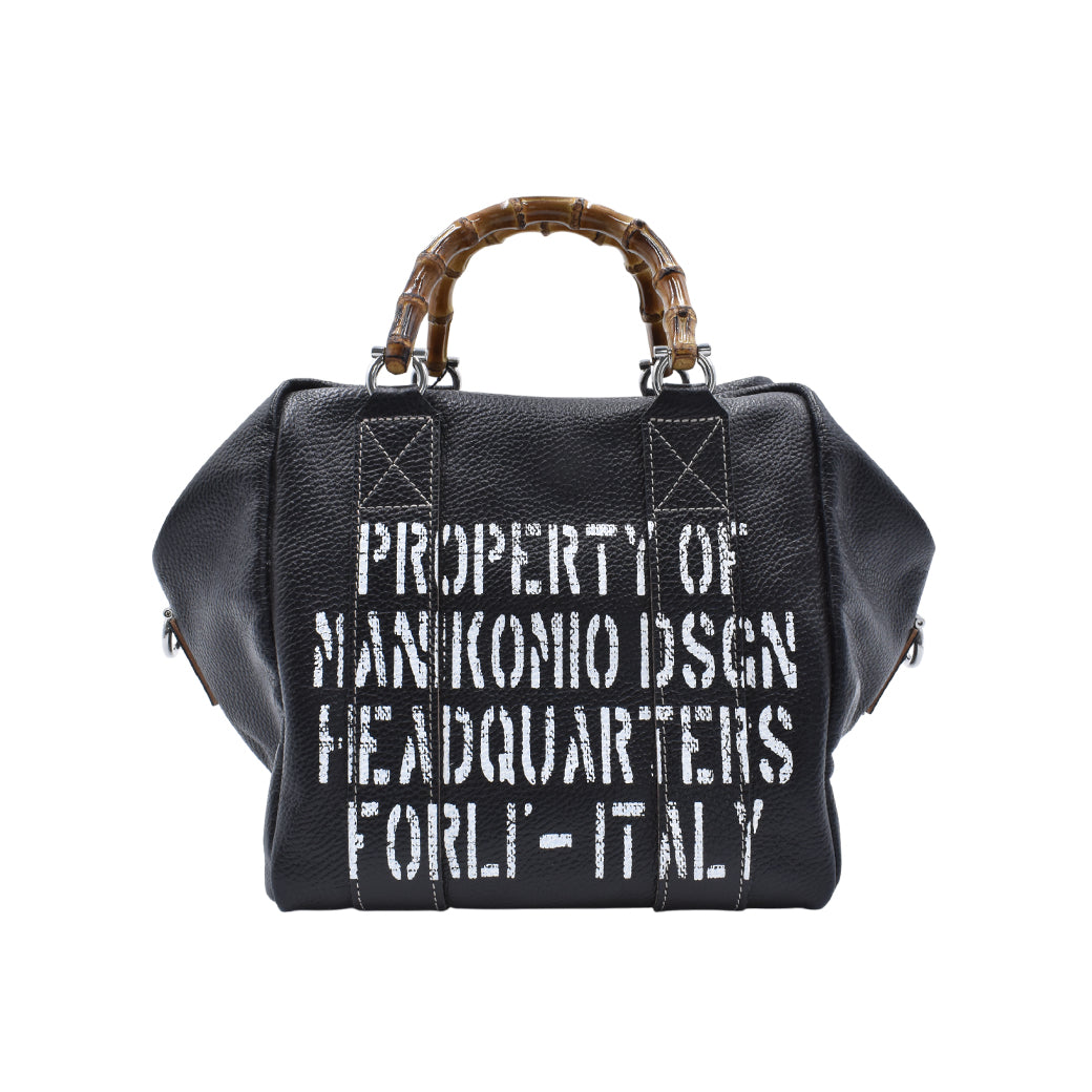 [MANIKOMIO DSGN] LADY24 / BAMBOO LEATHER BLACK