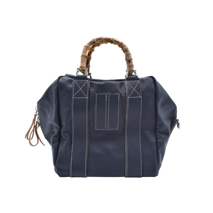 [MANIKOMIO DSGN] LADY24 / BAMBOO LEATHER NAVY BLUE