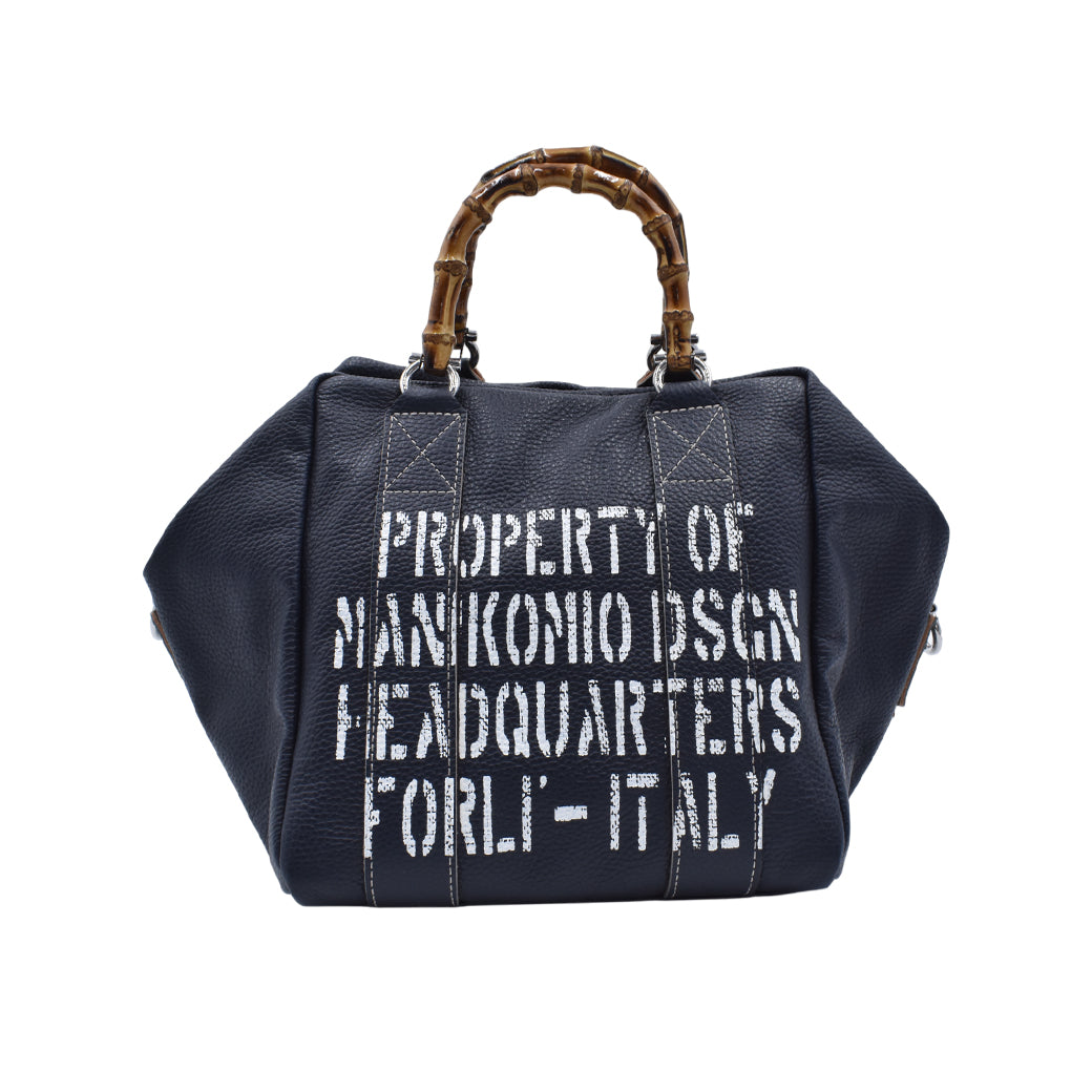 [MANIKOMIO DSGN] LADY24 / BAMBOO LEATHER NAVY BLUE