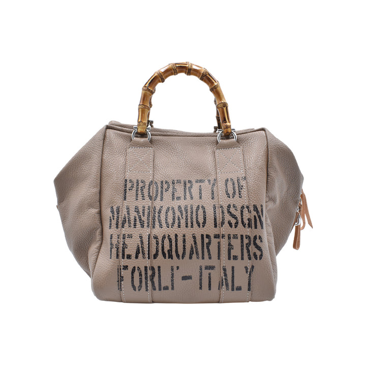 [MANIKOMIO DSGN] LADY24 / BAMBOO LEATHER TAUPE
