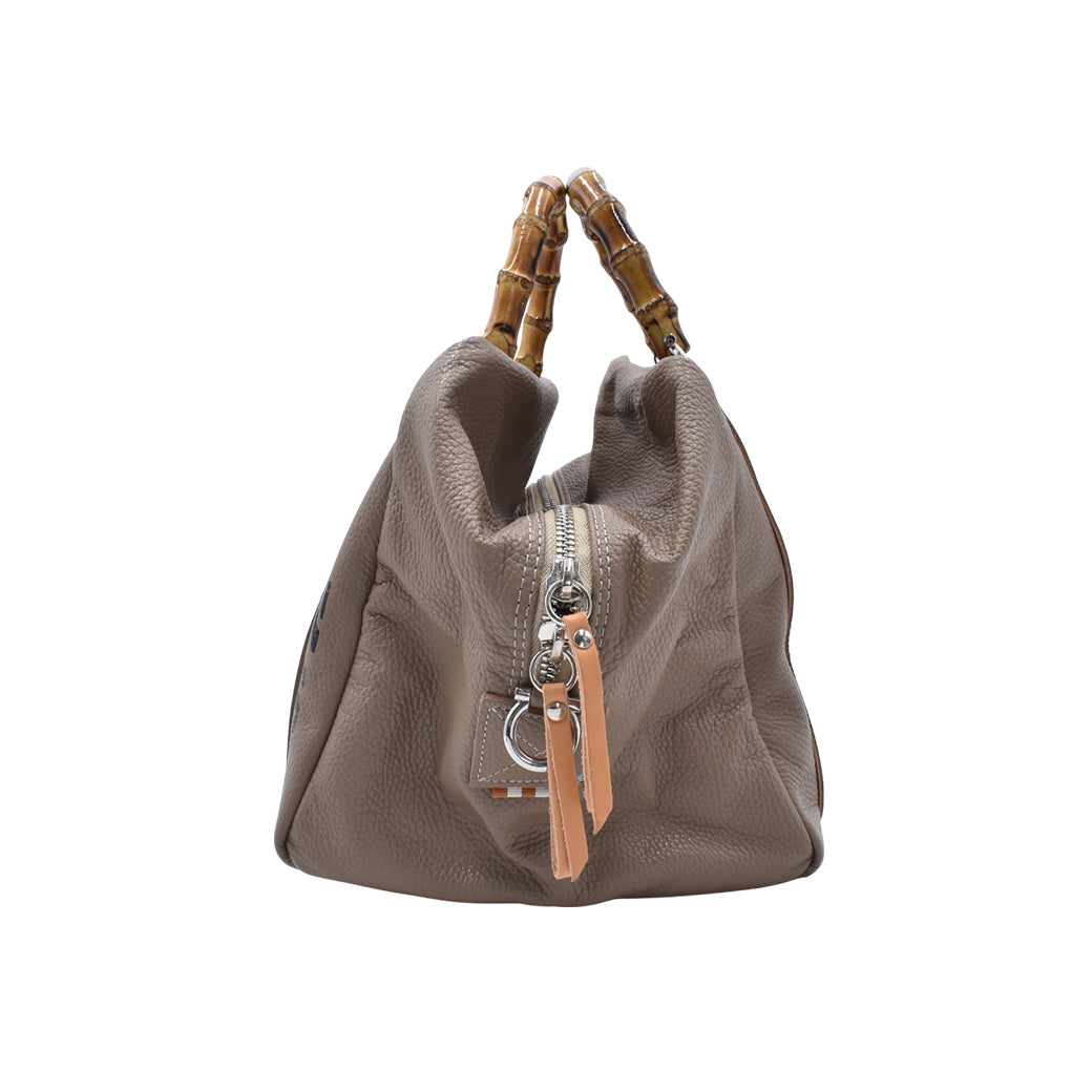 [MANIKOMIO DSGN] LADY24 / BAMBOO LEATHER TAUPE