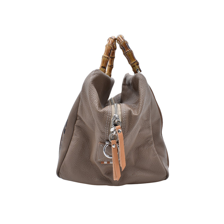 [MANIKOMIO DSGN] LADY24 / BAMBOO LEATHER TAUPE