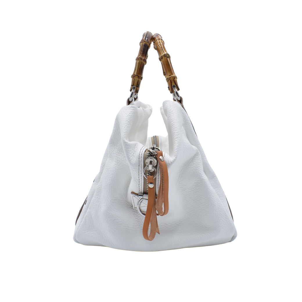 [MANIKOMIO DSGN] LADY24 / BAMBOO LEATHER WHITE