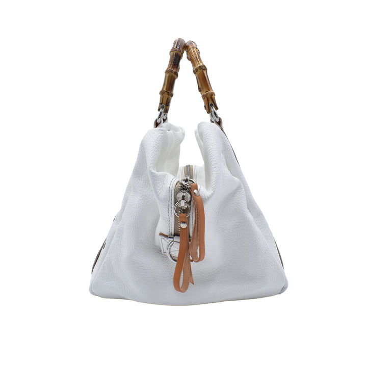 [MANIKOMIO DSGN] LADY24 / BAMBOO LEATHER WHITE