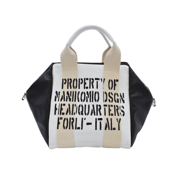 [MANIKOMIO DSGN] LADY24/ GENUINE LEATHER WHITE/BLACK