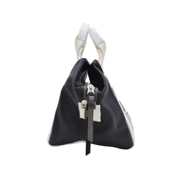 [MANIKOMIO DSGN] LADY24/ GENUINE LEATHER WHITE/BLACK