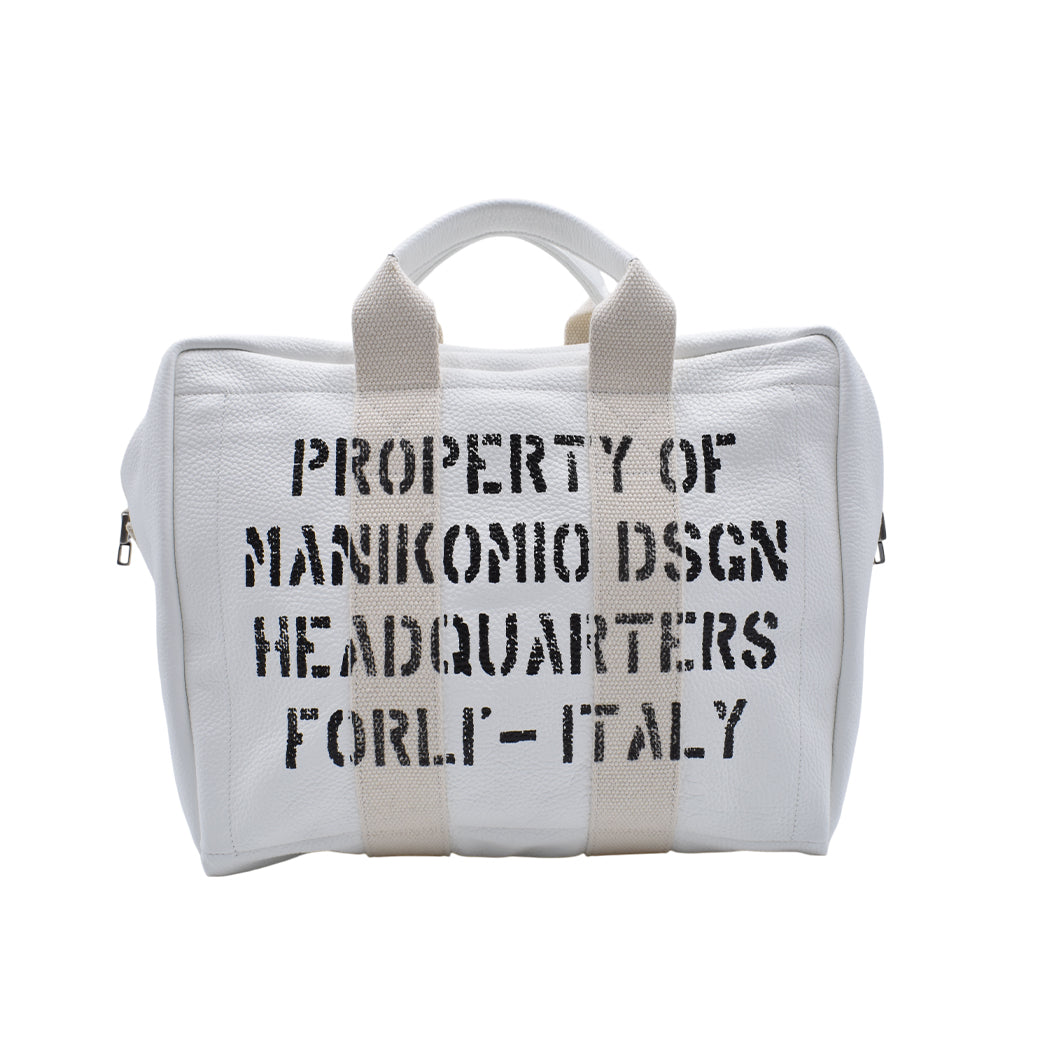[MANIKOMIO DSGN] "38" / GENUINE LEATHER ALL WHITE