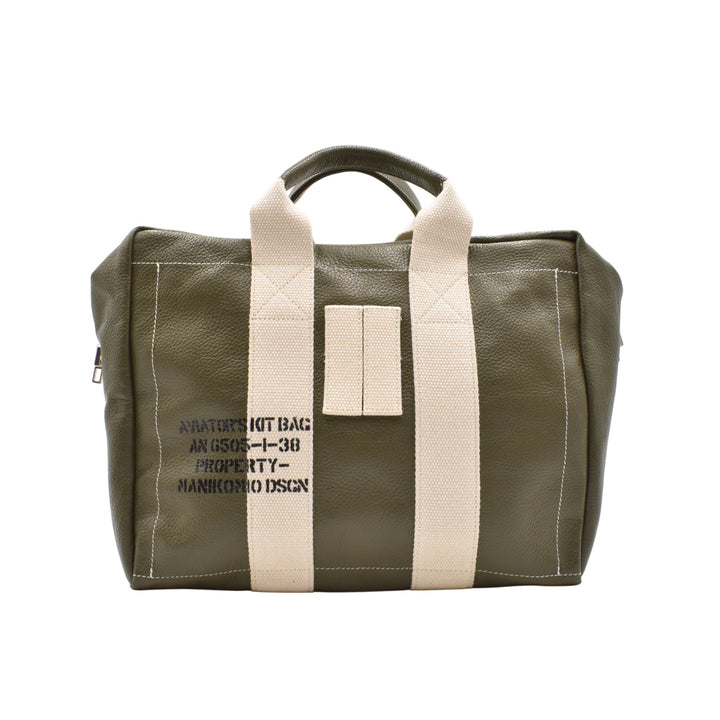 [MANIKOMIO DSGN]"38" / GENUINE LEATHER MILITARY GREEN