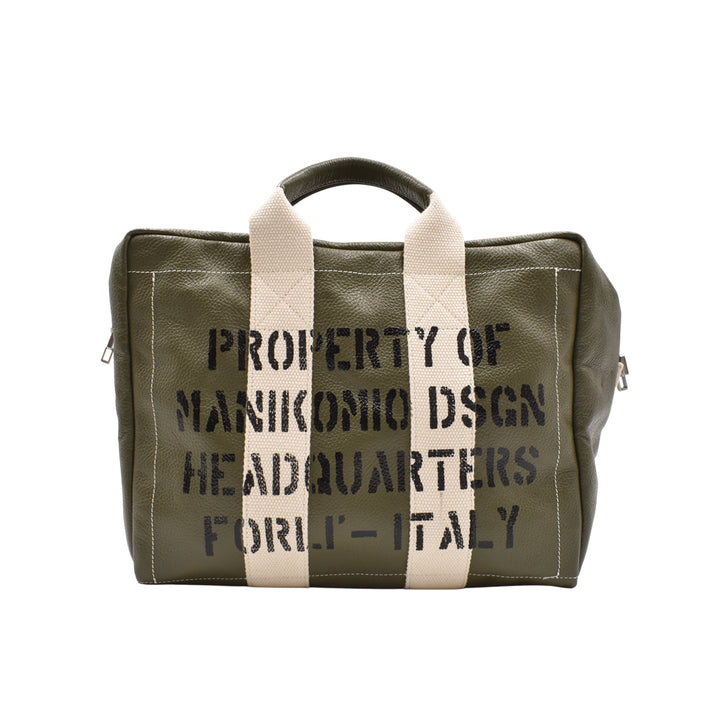 [MANIKOMIO DSGN]"38" / GENUINE LEATHER MILITARY GREEN