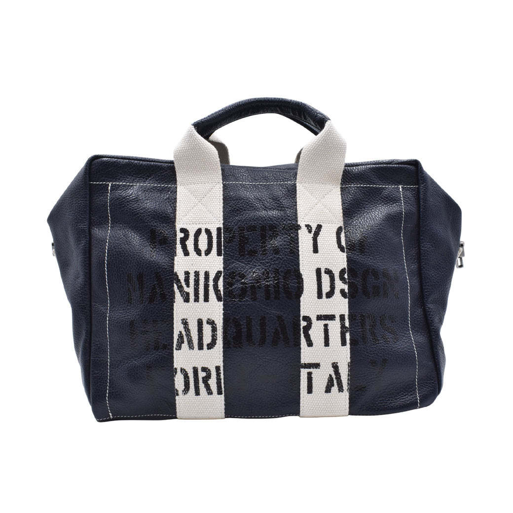 [MANIKOMIO DSGN]"38" / GENUINE LEATHER NAVY BLUE