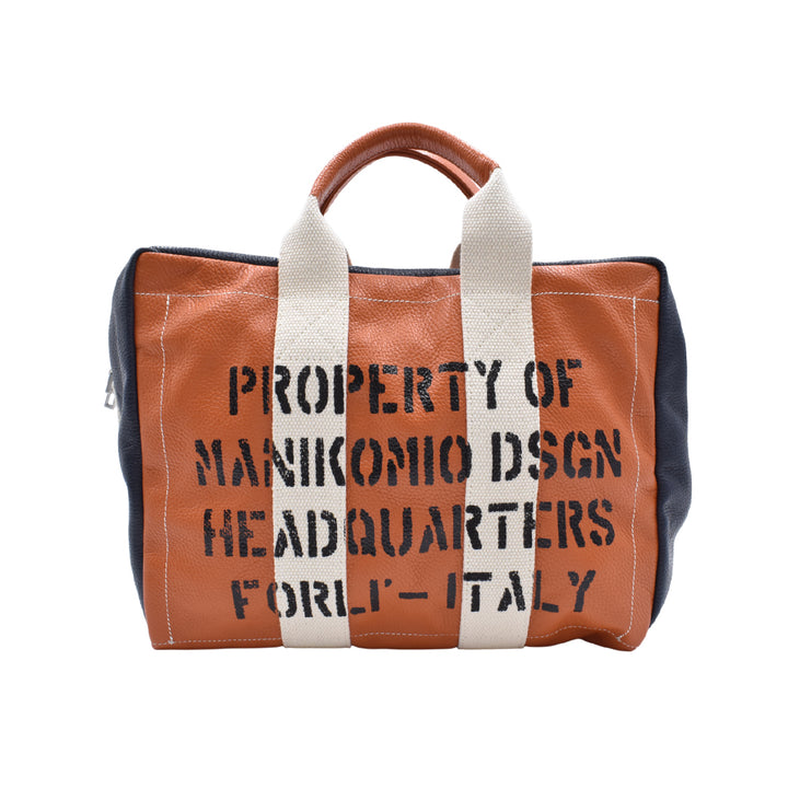 【MANIKOMIO DSGN】"38" / GENUINE LEATHER ORANGE/NAVY