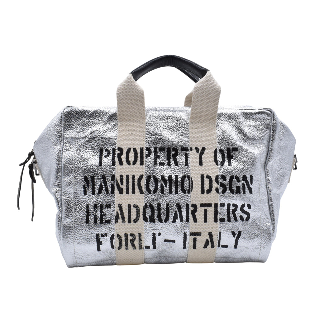 [MANIKOMIO DSGN]"38" / GENUINE LEATHER SILVER