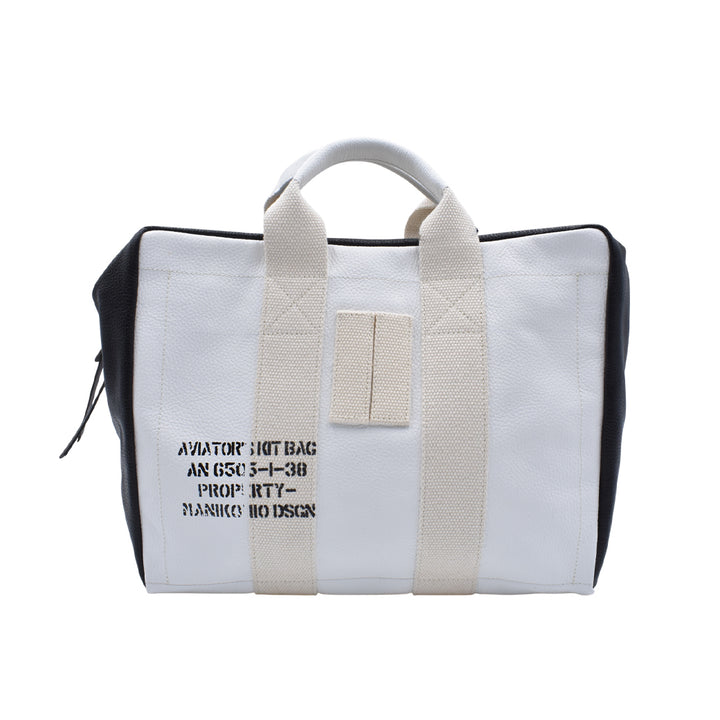 【MANIKOMIO DSGN】"38" / GENUINE LEATHER WHITE/BLACK