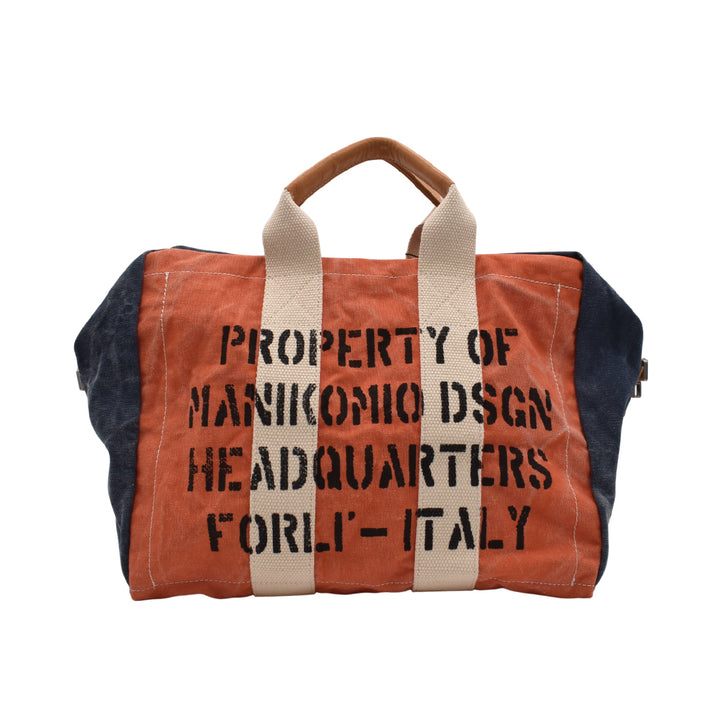 [MANIKOMIO DSGN]"38" / HERITAGE OLONA COTTON ORANGE/NAVY