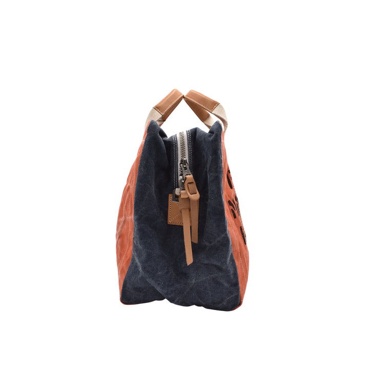 [MANIKOMIO DSGN]"38" / HERITAGE OLONA COTTON ORANGE/NAVY